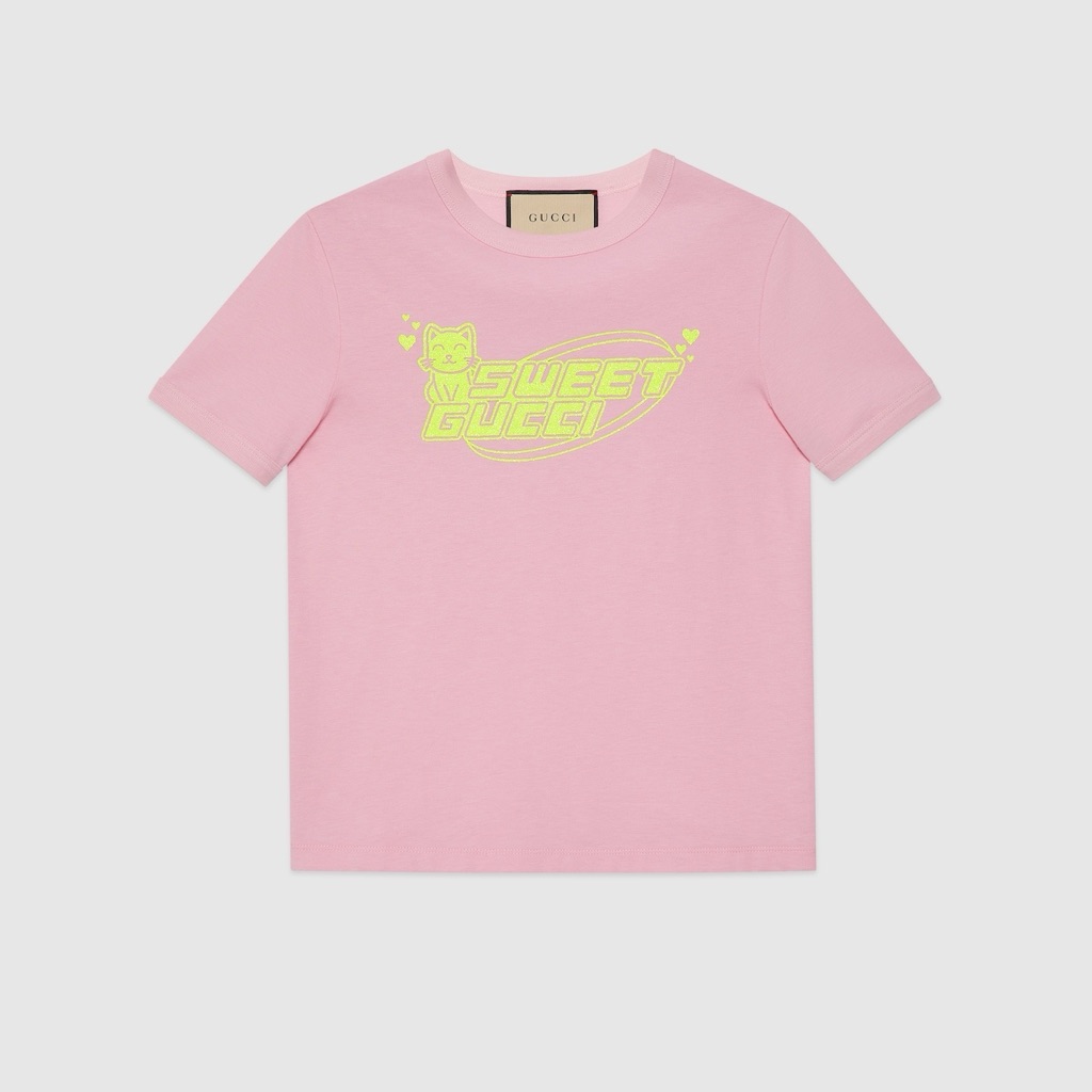 Gucci Printed Cotton Jersey T-Shirt